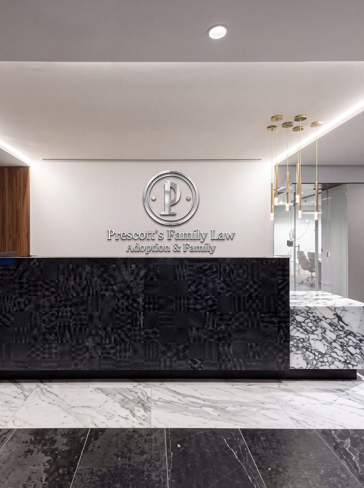 Reception, photographed in portrait